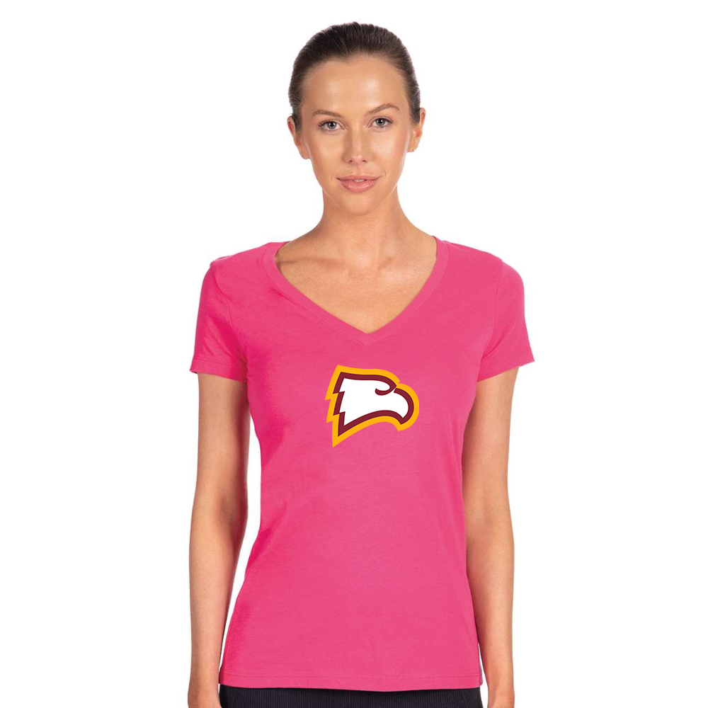 Women's Winthrop Eagles  Next Level Ideal V-Neck T-Shirt