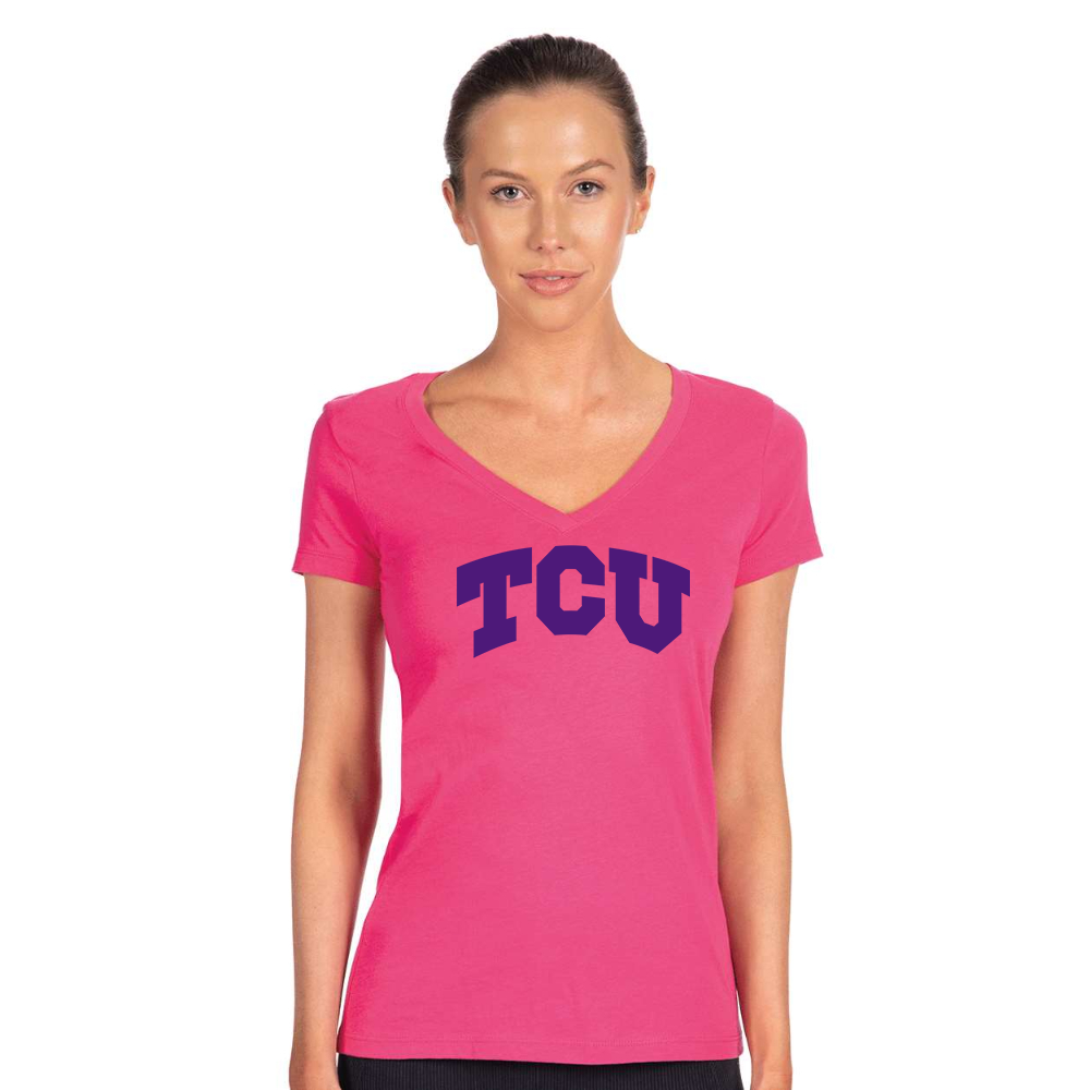 Women's TCU Horned Frogs Next Level Ideal V-Neck T-Shirt