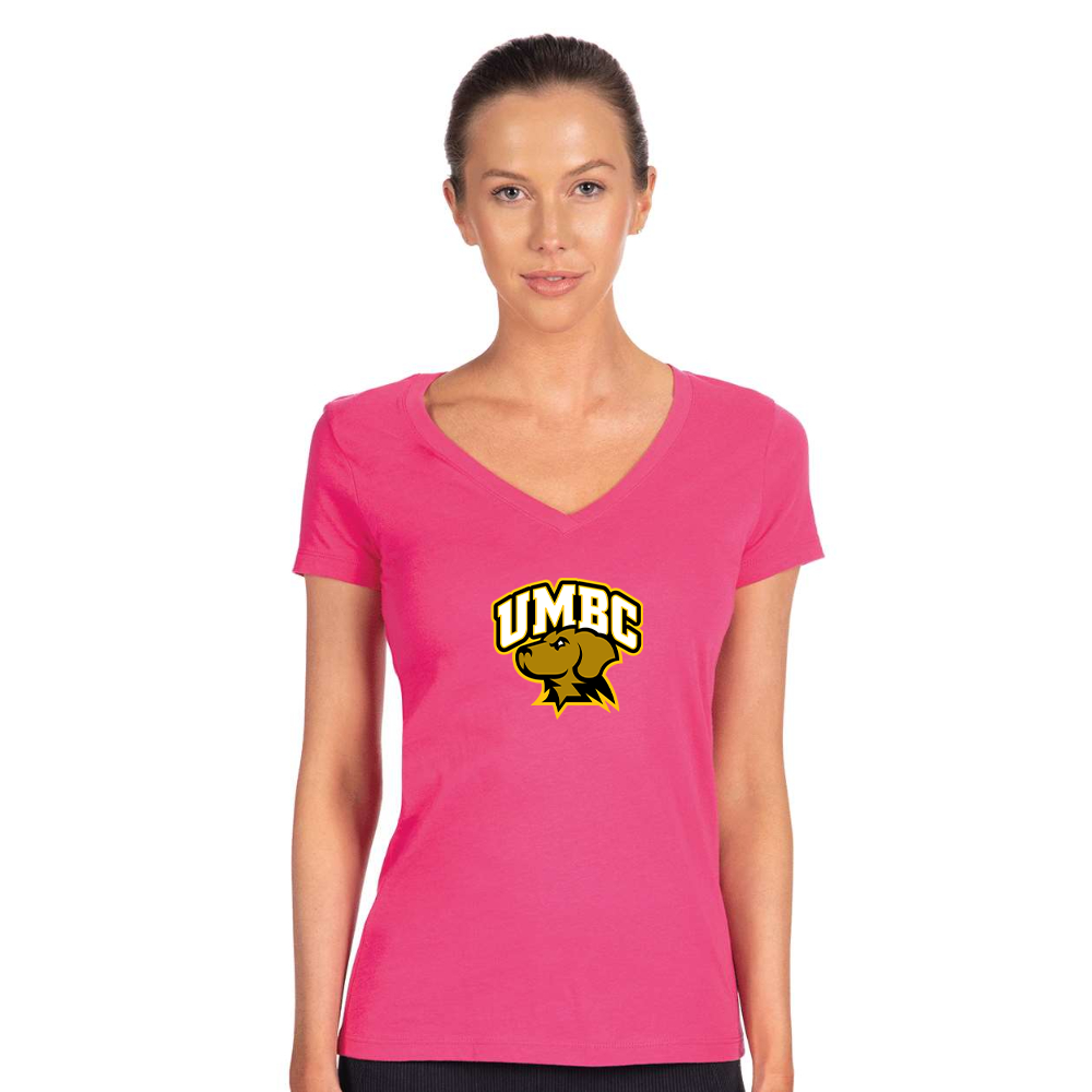 Women's UMBC Retrievers Next Level Ideal V-Neck T-Shirt