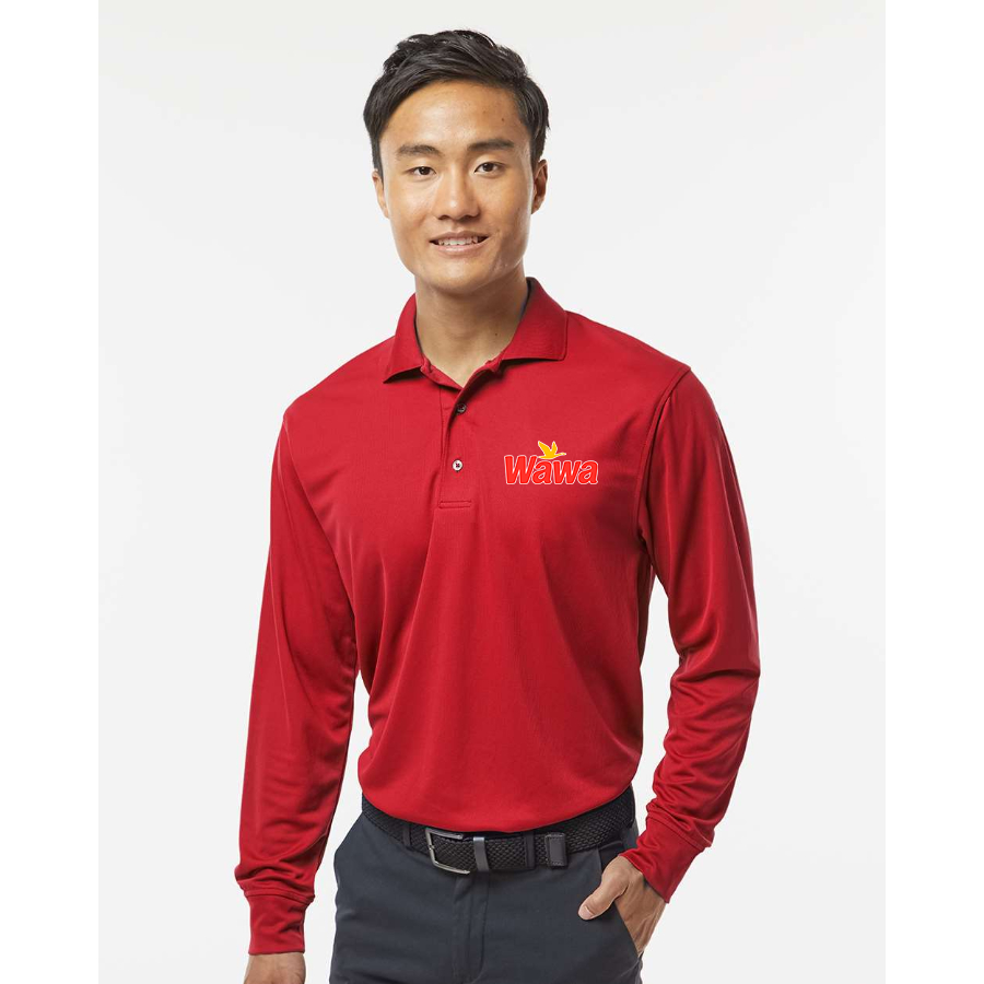 Men's Wawa Gas Station Paragon Prescott Long Sleeve Polo