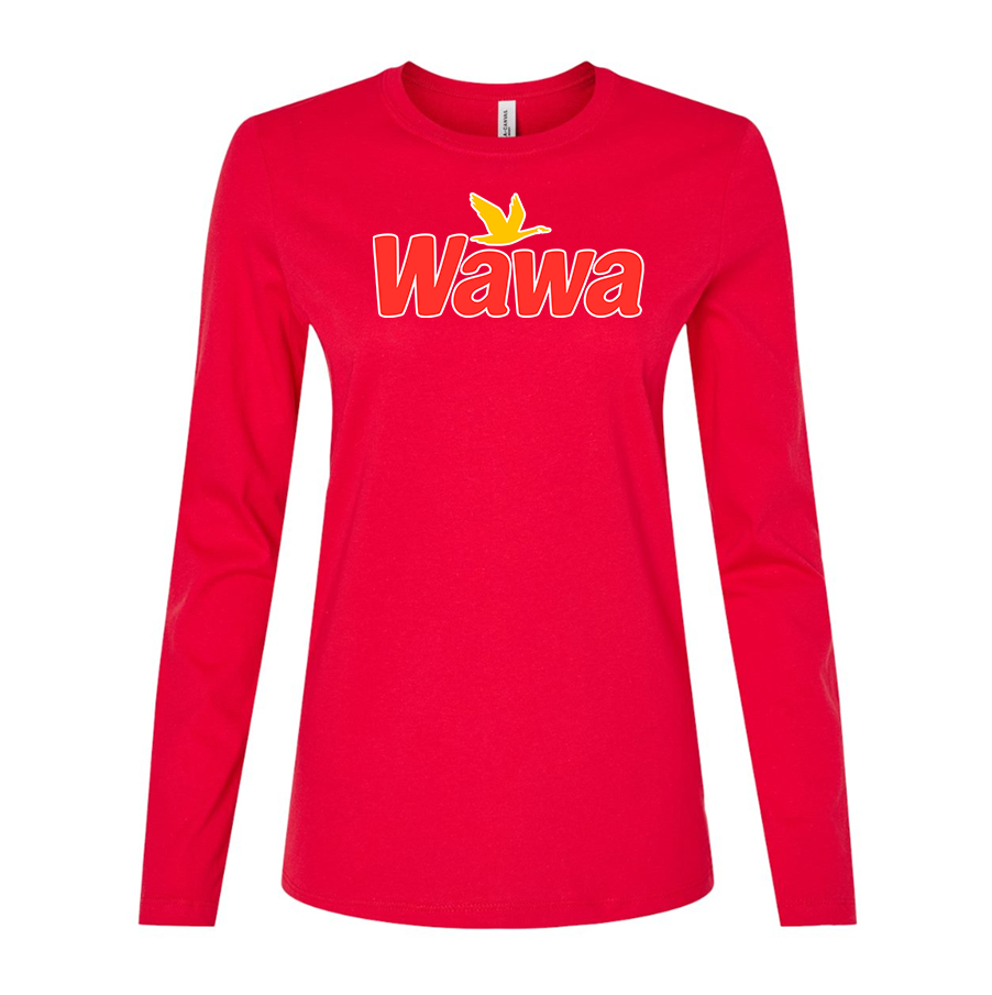 Women's Wawa Gas Station  Long Sleeve T-Shirt