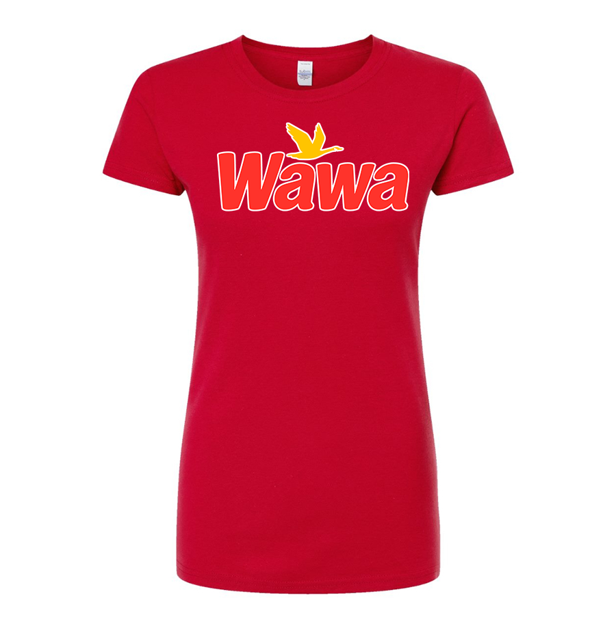 Women's Wawa Gas Station Round Neck T-Shirt