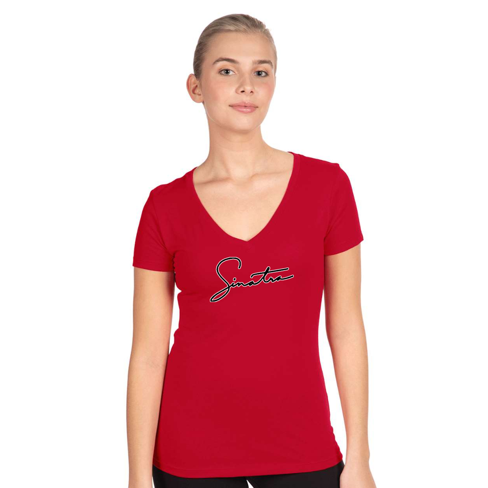 Women's Frank Sinatra Next Level Ideal V-Neck T-Shirt