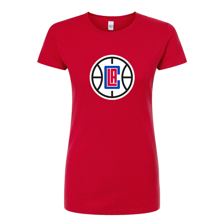 Women's LA Clippers Round Neck T-Shirt