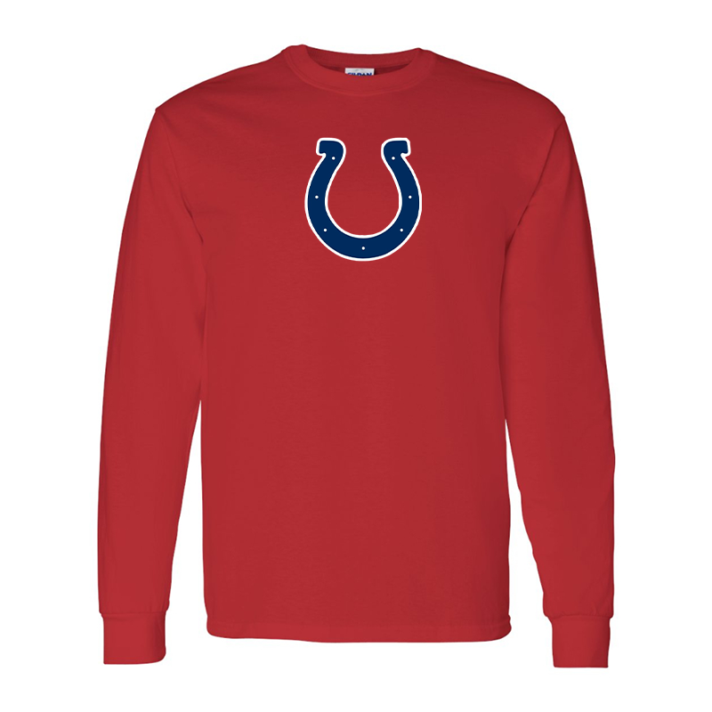 Men's Indianapolis Colts Gildan Heavy Cotton Long Sleeve T-Shirt