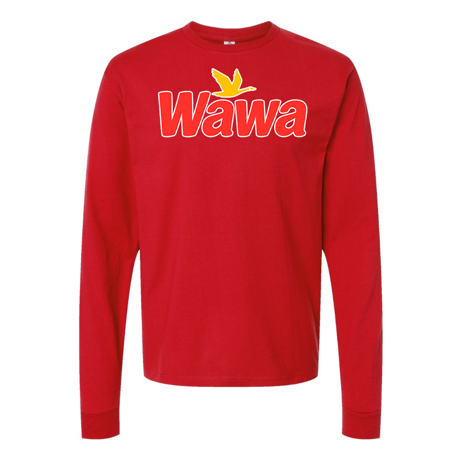 Men's Wawa Gas Station Cotton Long Sleeve T-Shirt