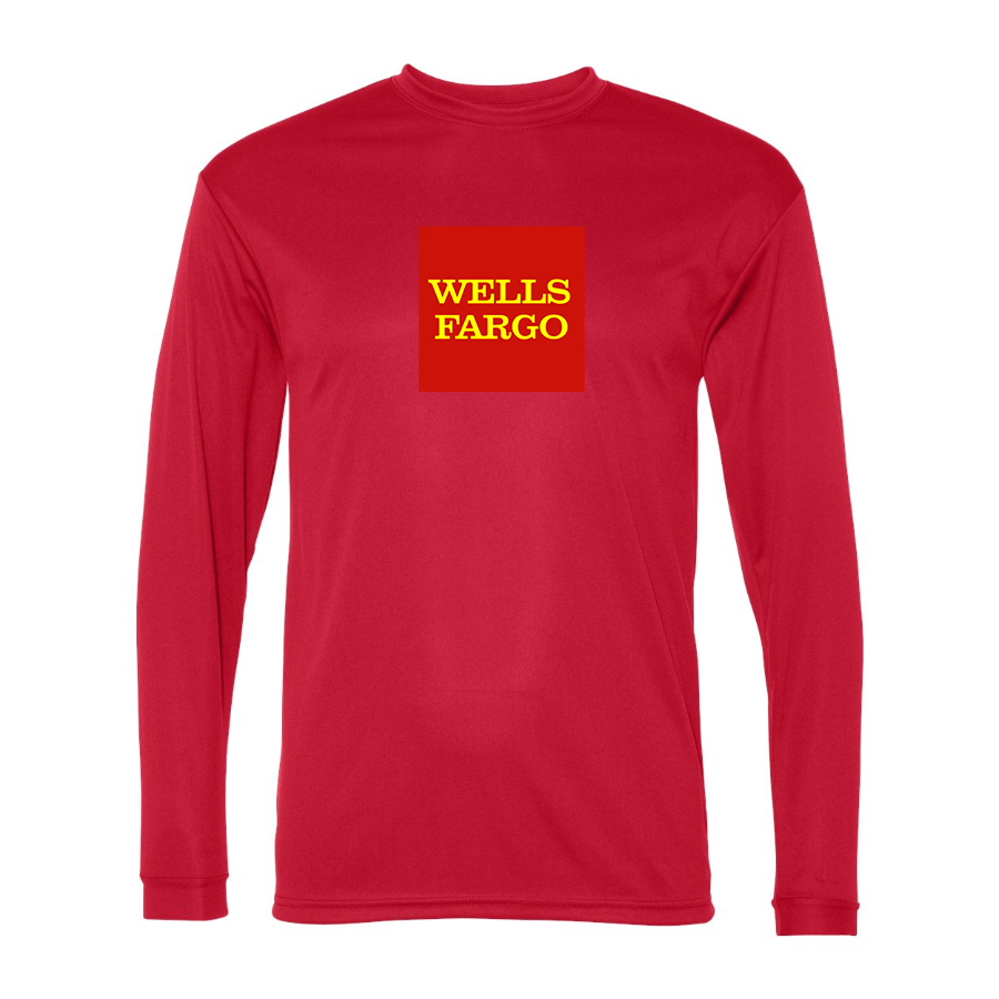 Men's Wells Fargo Polyester Long Sleeve T-Shirt