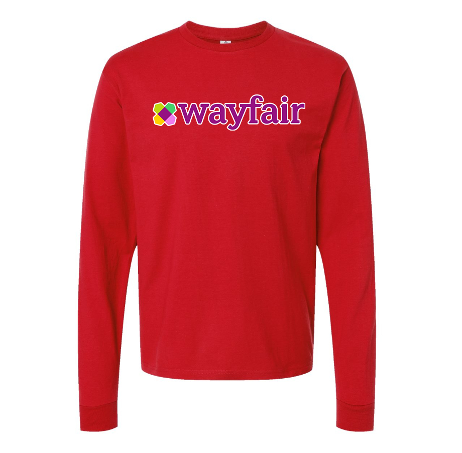 Men's Wayfair Cotton Long Sleeve T-Shirt