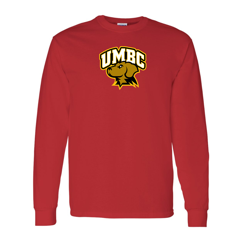 Men's UMBC Retrievers Gildan Heavy Cotton Long Sleeve T-Shirt