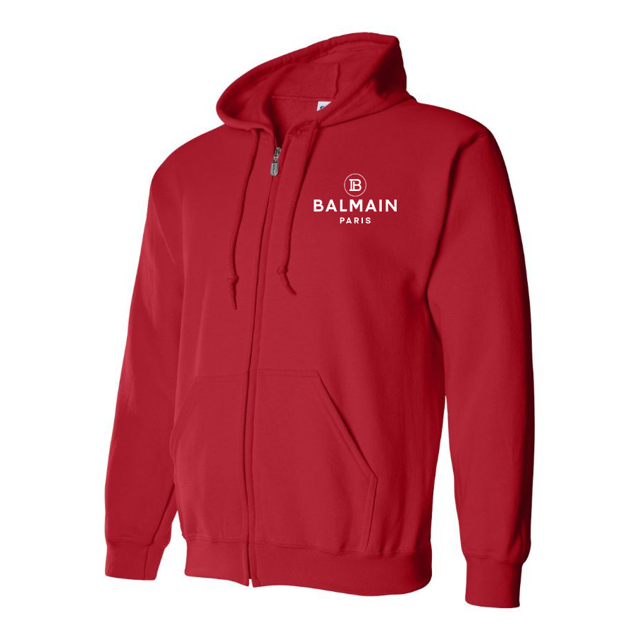 Men's Balmain Paris  Full Zip Hoodie