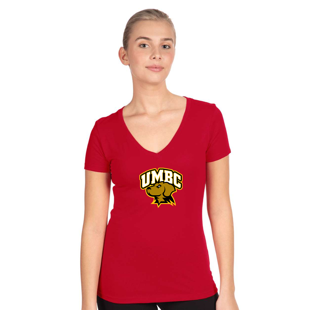 Women's UMBC Retrievers Next Level Ideal V-Neck T-Shirt