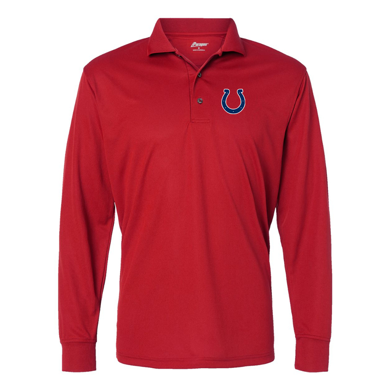 Men's Indianapolis Colts Paragon Prescott Long Sleeve Polo