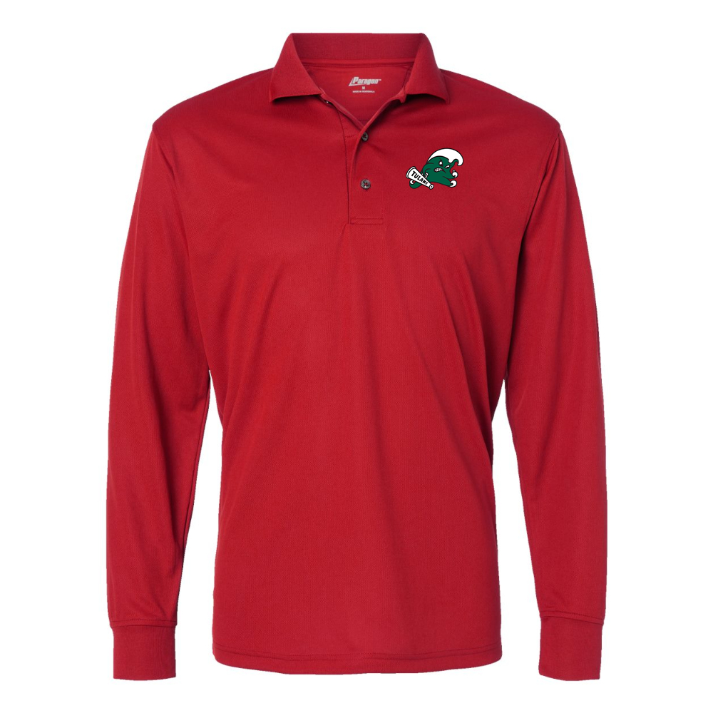 Men's Tulane Green Wave Paragon Prescott Long Sleeve Polo