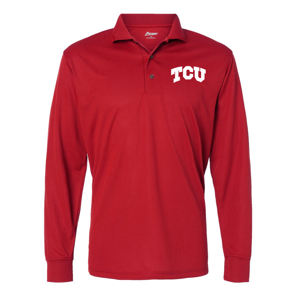 Men's TCU Horned Frogs Paragon Prescott Long Sleeve Polo