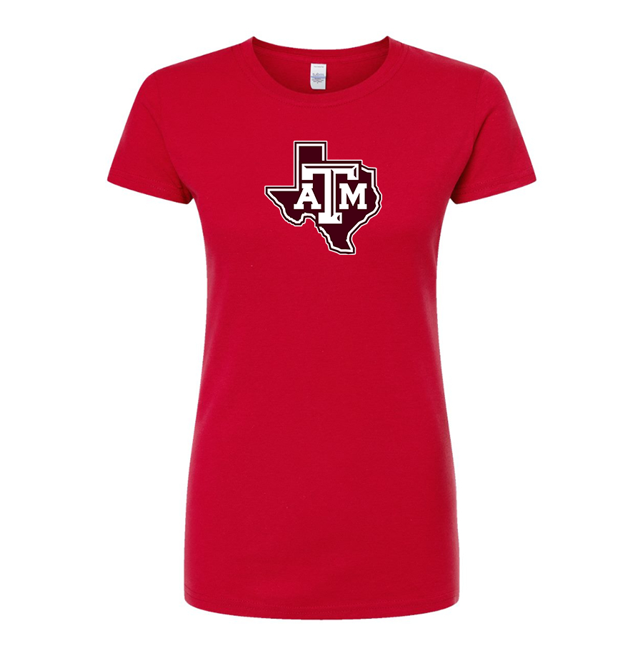 Women's Texas AM Aggies Round Neck T-Shirt