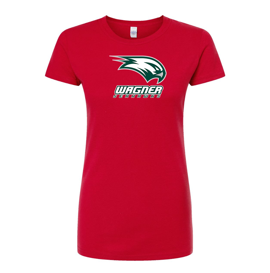 Women's Wagner Seahawks Round Neck T-Shirt