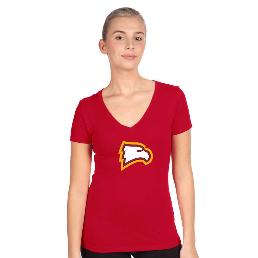 Women's Winthrop Eagles  Next Level Ideal V-Neck T-Shirt