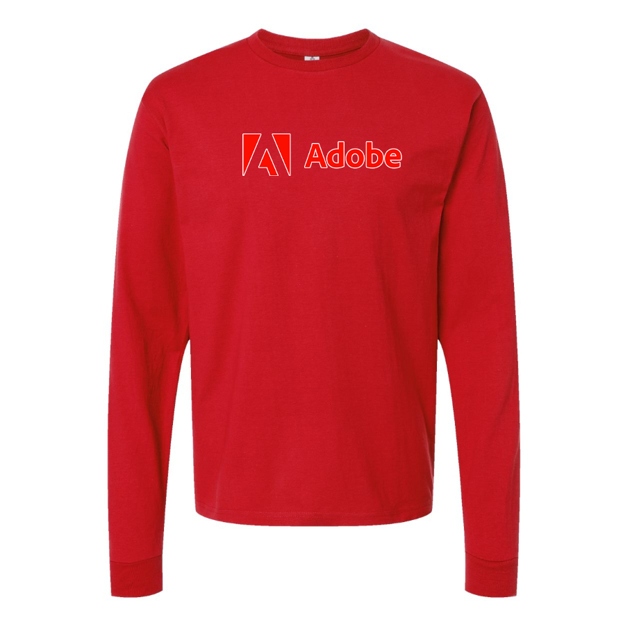 Men's Adobe Corporate  Cotton Long Sleeve T-Shirt