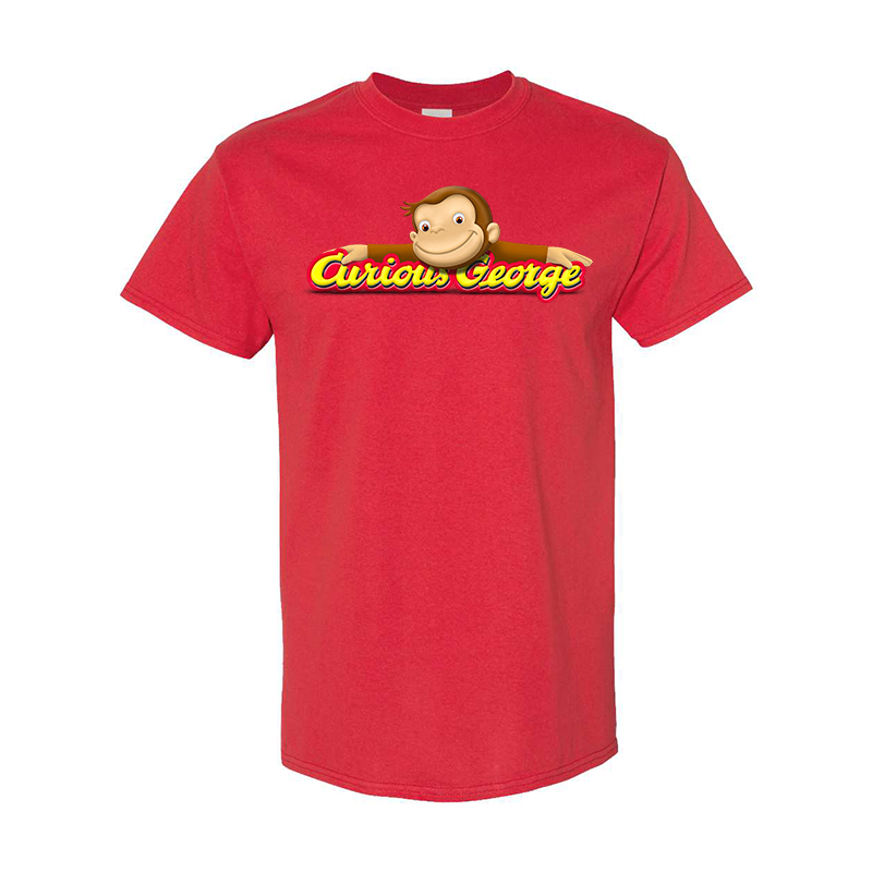 Men's Curious George Gildan Heavy Cotton T-Shirt