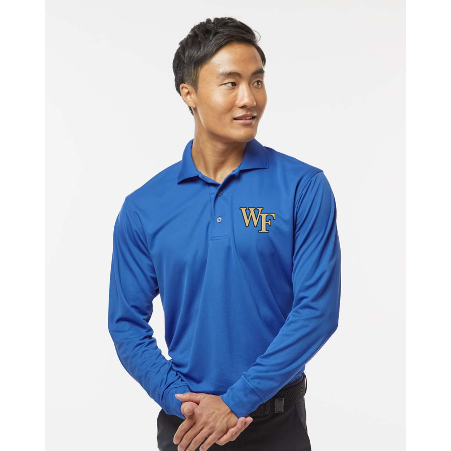 Men's  Wake Forest Demon Deacons Paragon Prescott Long Sleeve Polo