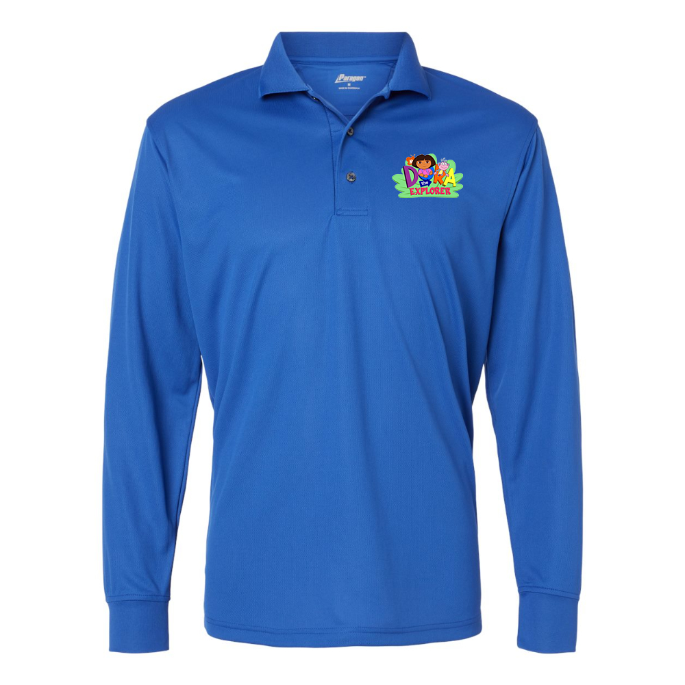 Men's  Dora the Explorer Paragon Prescott Long Sleeve Polo