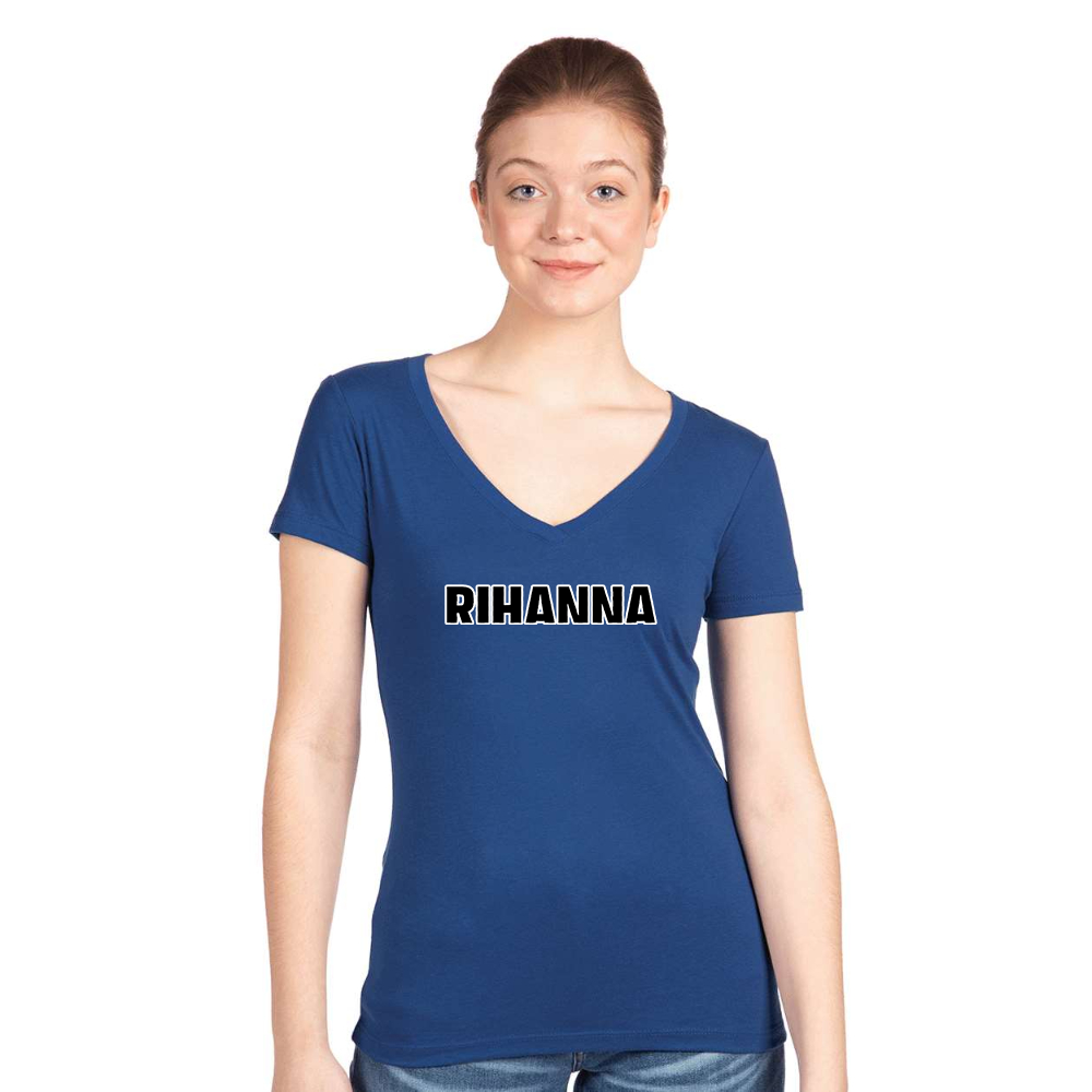 Women's  Rihanna Next Level Ideal V-Neck T-Shirt