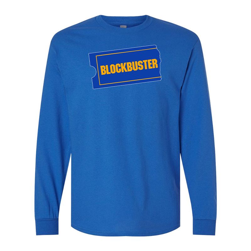 Men's Blockbuster Gildan Heavy Cotton Long Sleeve T-Shirt