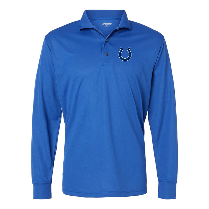 Men's Indianapolis Colts Paragon Prescott Long Sleeve Polo