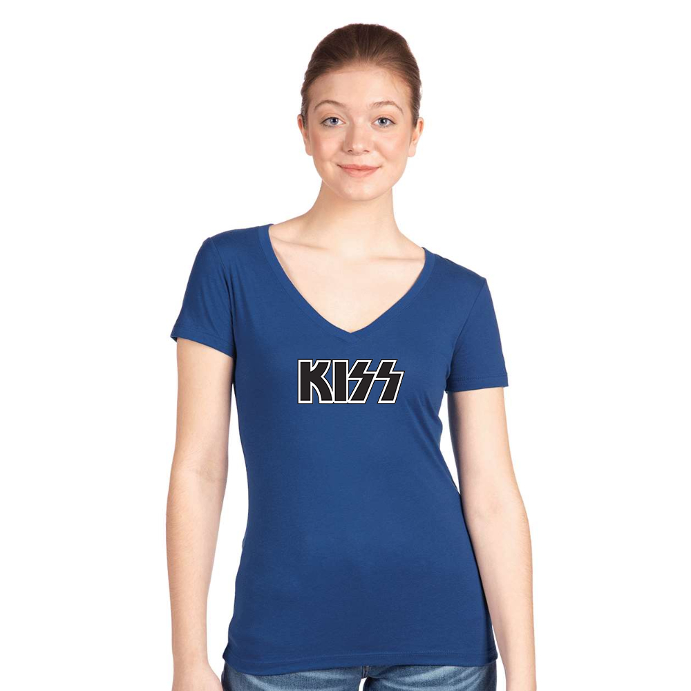 Women's  Kiss Next Level Ideal V-Neck T-Shirt