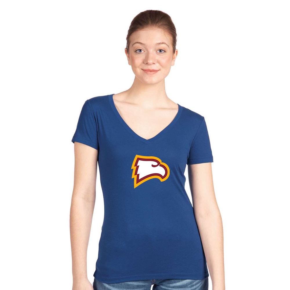 Women's Winthrop Eagles  Next Level Ideal V-Neck T-Shirt