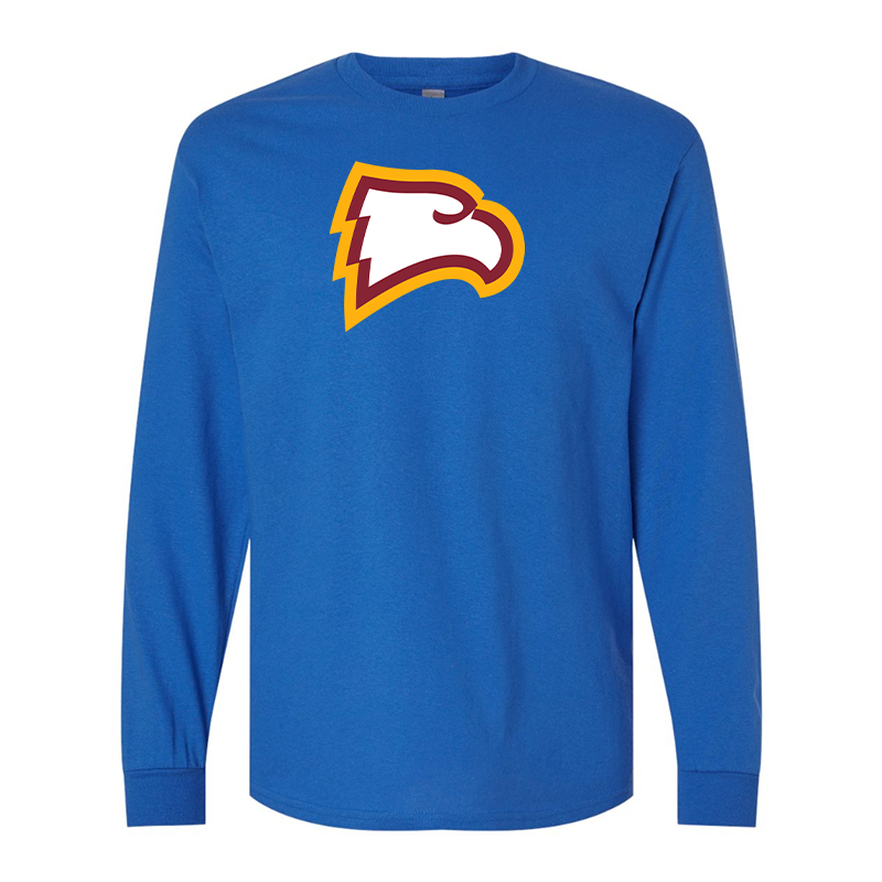 Men's Winthrop Eagles  Gildan Heavy Cotton Long Sleeve T-Shirt