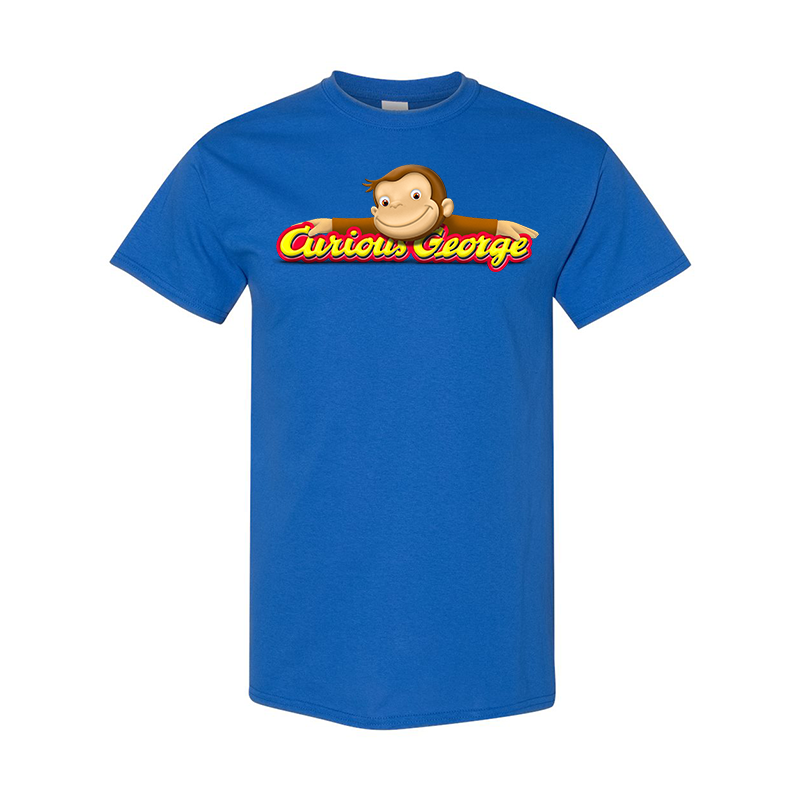 Men's Curious George Gildan Heavy Cotton T-Shirt