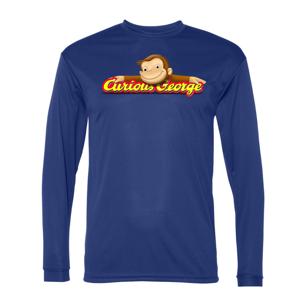 Men's Curious George Performance Long Sleeve T-Shirt