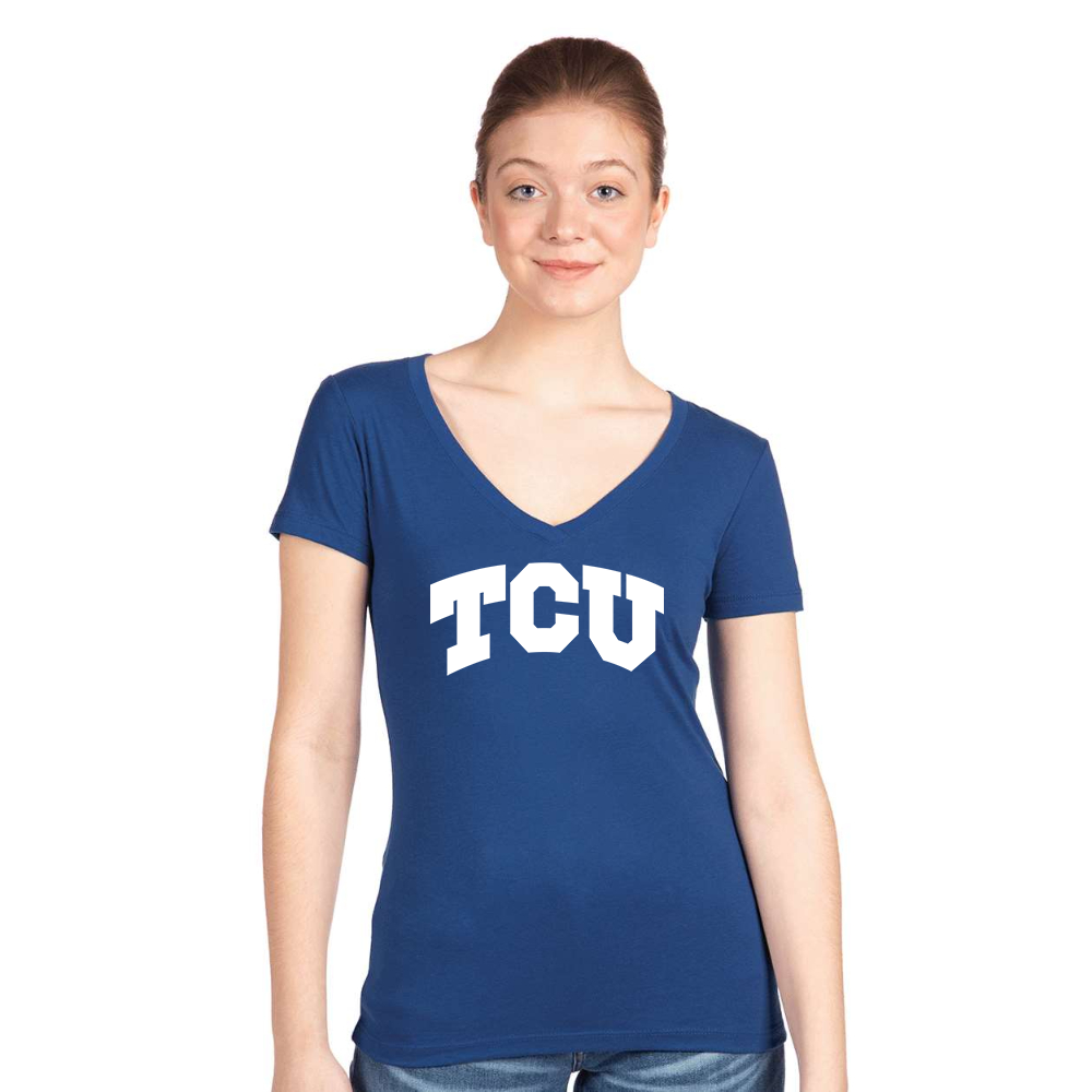 Women's TCU Horned Frogs Next Level Ideal V-Neck T-Shirt