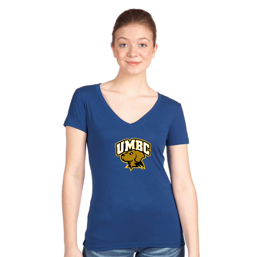 Women's UMBC Retrievers Next Level Ideal V-Neck T-Shirt