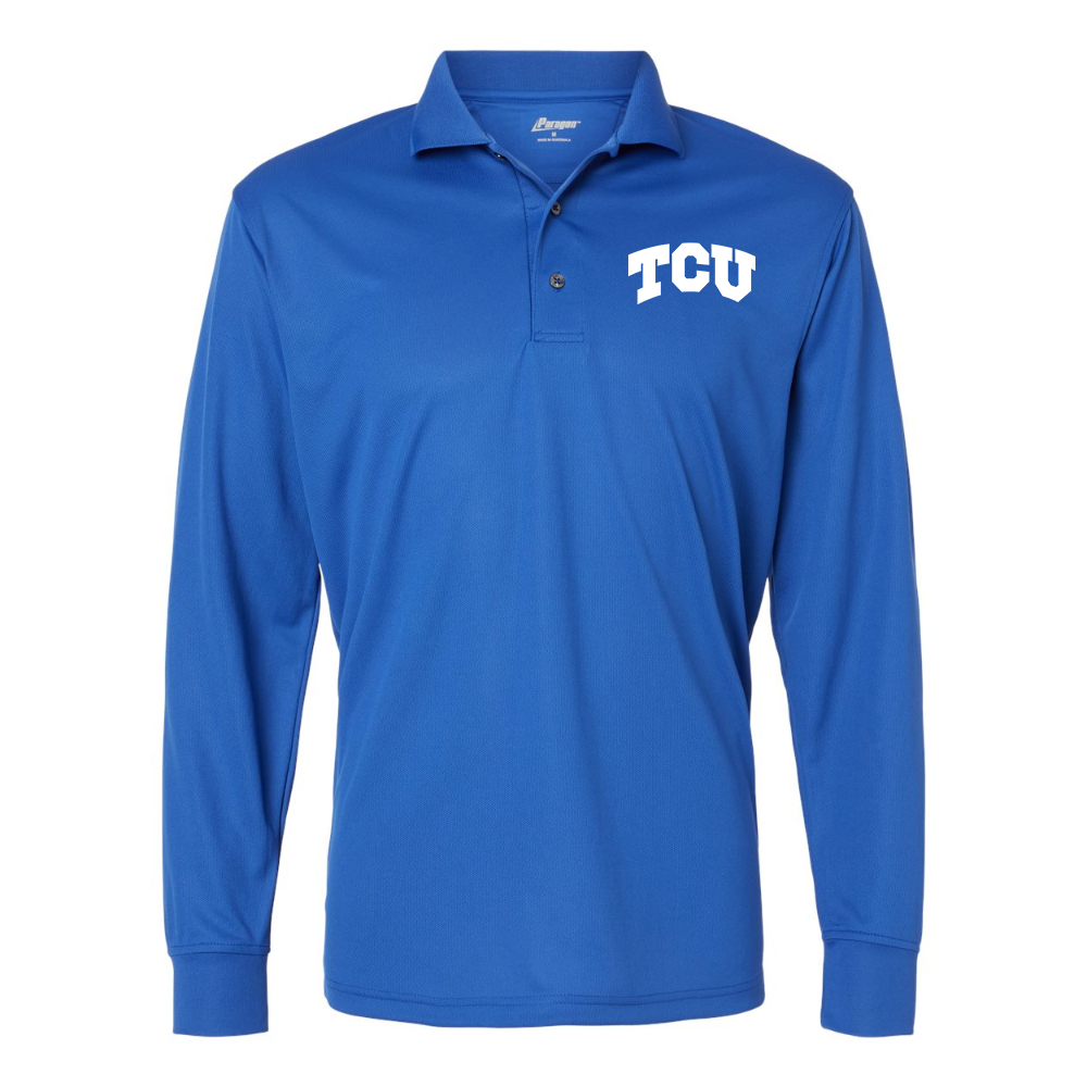 Men's TCU Horned Frogs Paragon Prescott Long Sleeve Polo