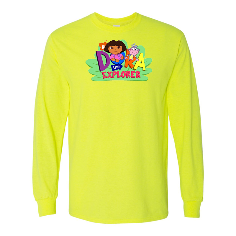 Men's Dora the Explorer Gildan Heavy Cotton Long Sleeve T-Shirt