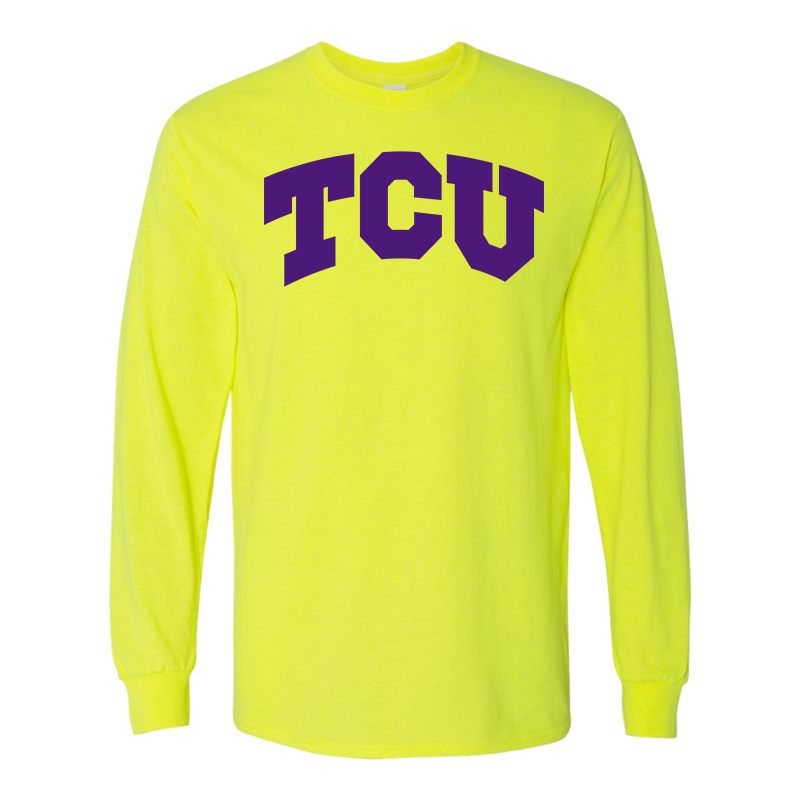 Men's TCU Horned Frogs Gildan Heavy Cotton Long Sleeve T-Shirt