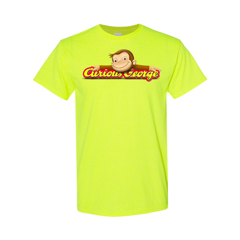 Men's Curious George Gildan Heavy Cotton T-Shirt