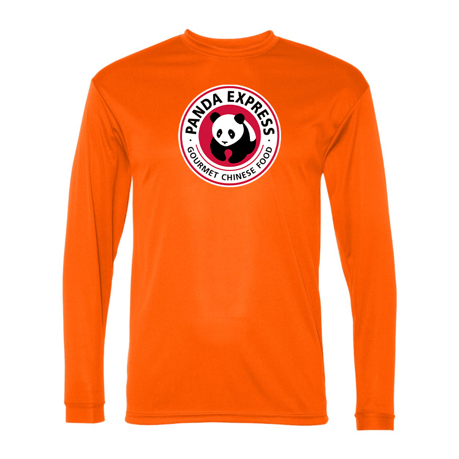 Men's Panda Express Polyester Long Sleeve T-Shirt