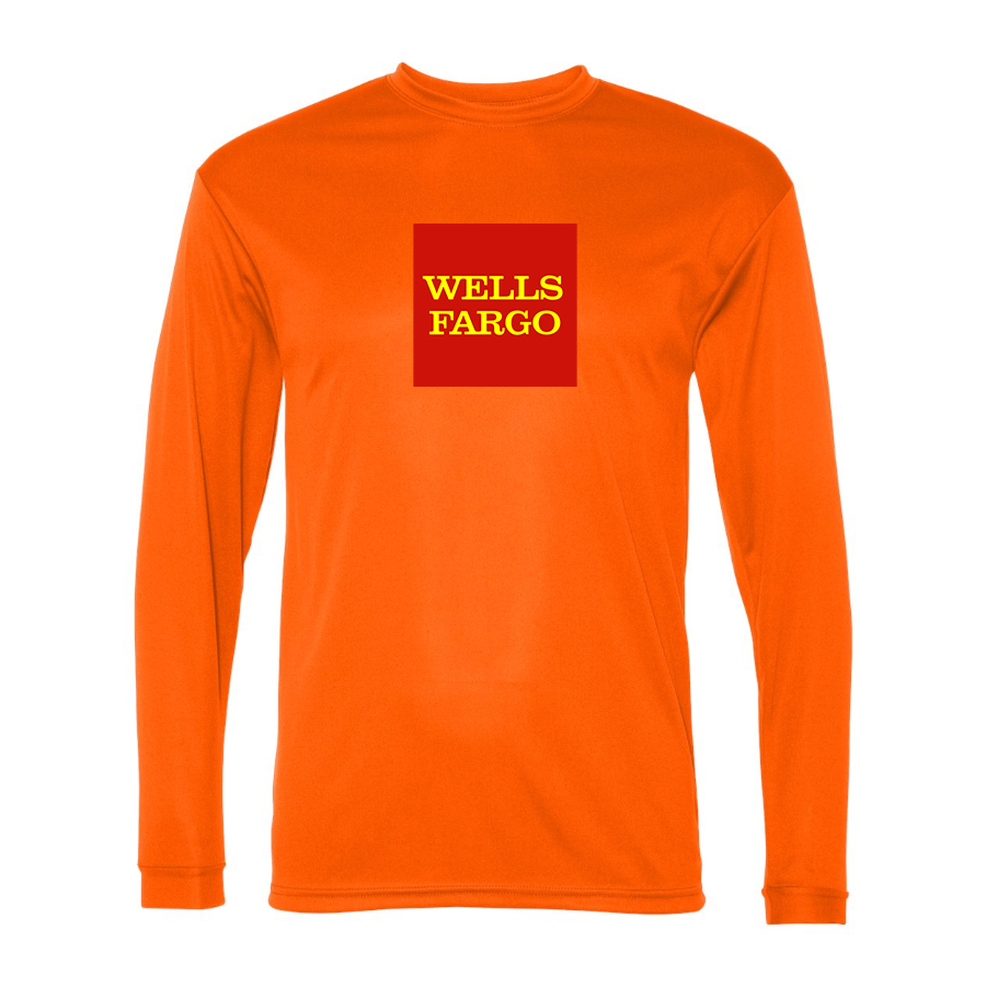 Men's Wells Fargo Polyester Long Sleeve T-Shirt