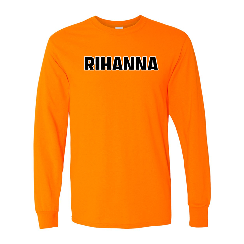 Men's Rihanna Gildan Heavy Cotton Long Sleeve T-Shirt