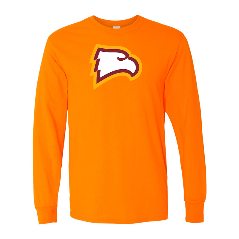 Men's Winthrop Eagles  Gildan Heavy Cotton Long Sleeve T-Shirt