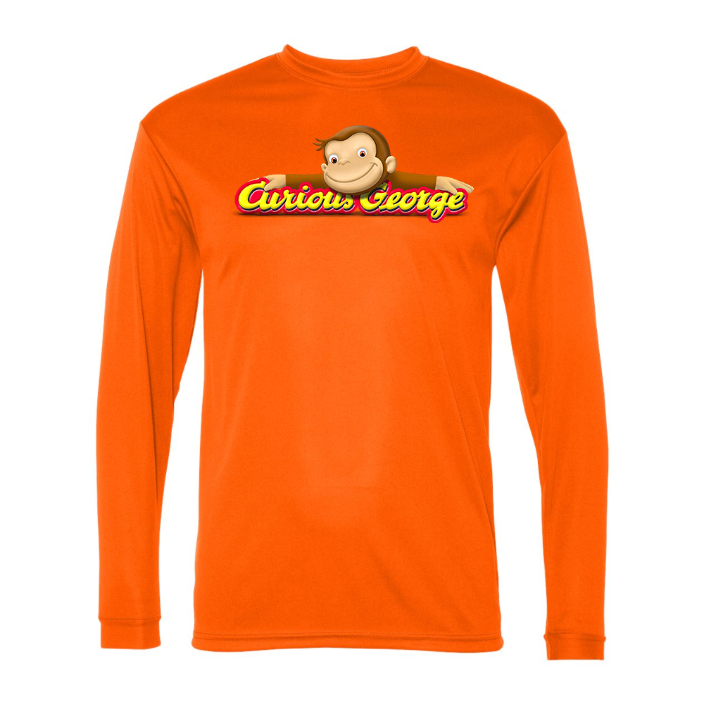 Men's Curious George Performance Long Sleeve T-Shirt