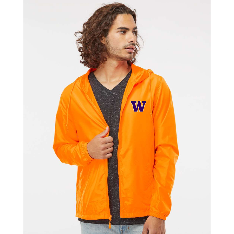 Men's Washington Huskies Independent Trading Co Lightweight Windbreaker Full-Zip Jacket