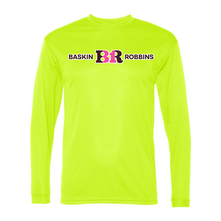 Men's Baskin Rоbbins  Polyester Long Sleeve T-Shirt