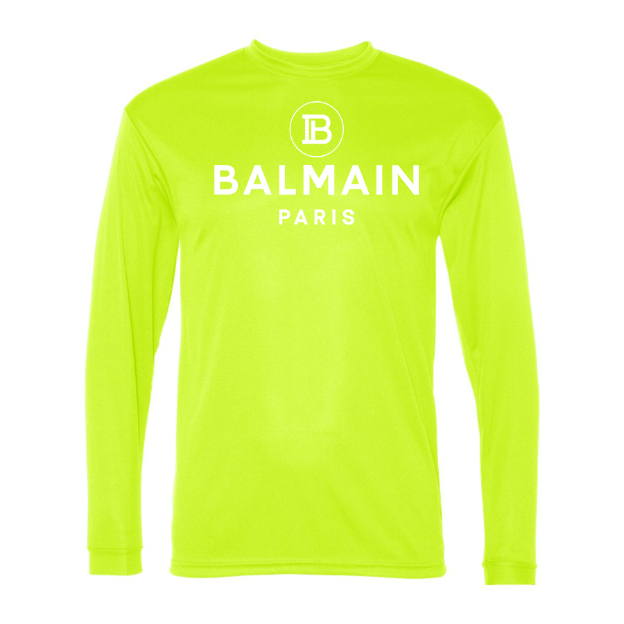 Men's Balmain Paris  Performance Long Sleeve T-Shirt