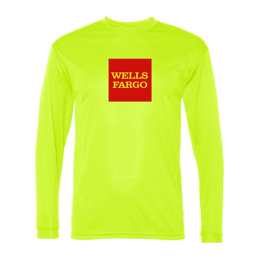 Men's Wells Fargo Polyester Long Sleeve T-Shirt