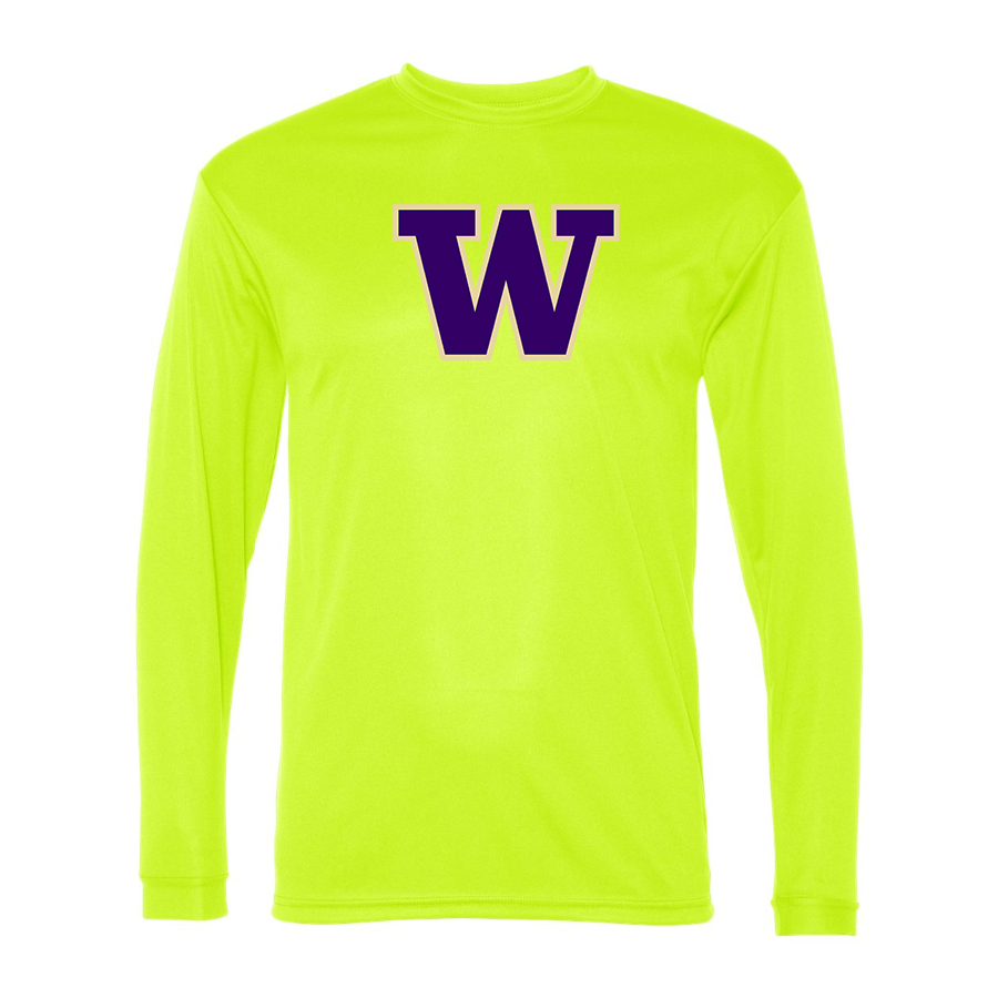 Men's Washington Huskies  Performance Long Sleeve T-Shirt