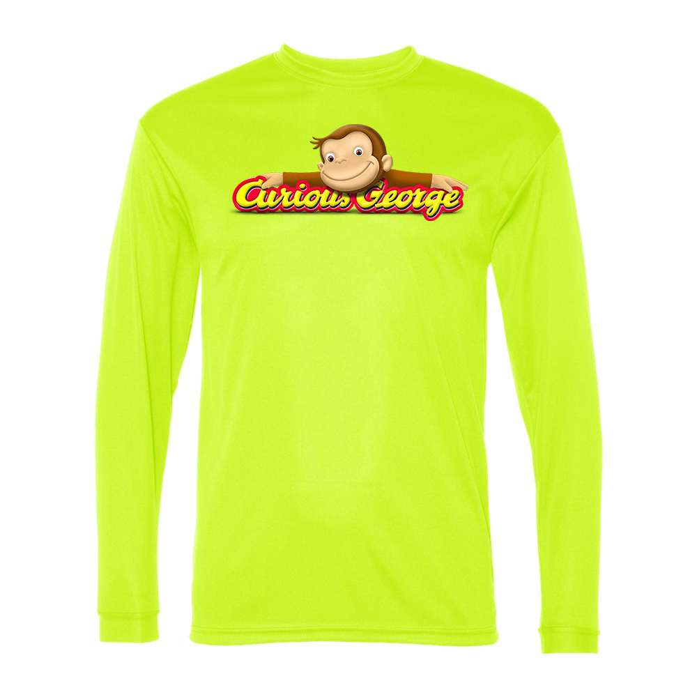 Men's Curious George Performance Long Sleeve T-Shirt